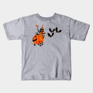 Halloween Vintage Carriage Kids T-Shirt